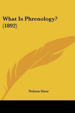 portada what is phrenology? (1892) (in English)