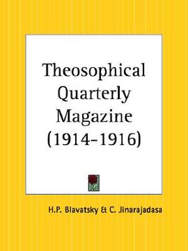 portada theosophical quarterly magazine 1914-1916 (in English)