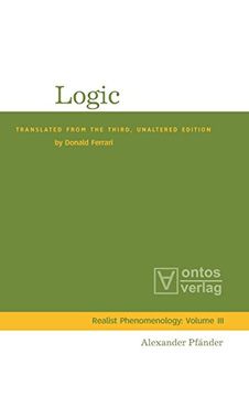 portada Logic (Realistische Phanomenologie (en Inglés)