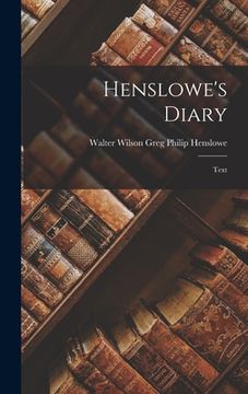 portada Henslowe's Diary: Text (en Inglés)