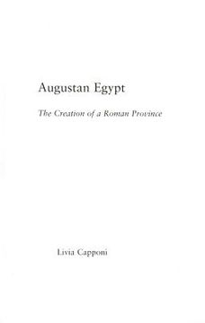 portada augustan egypt (en Inglés)
