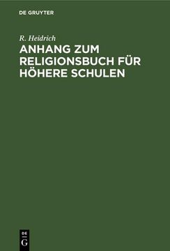 portada Anhang zum Religionsbuch für Höhere Schulen (in German)