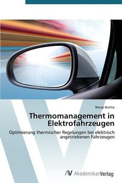 portada Thermomanagement in Elektrofahrzeugen (en Alemán)