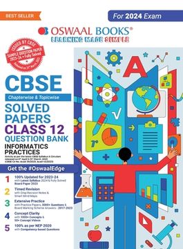 portada Oswaal CBSE Class 12 Informatics Practices Question Bank 2023-24 Book (en Inglés)