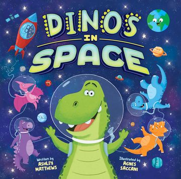 portada Dinos in Space (Picture Book) (en Inglés)