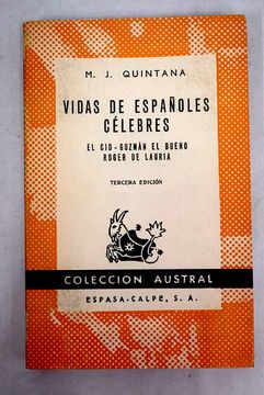 portada Vidas de españoles célebres: El Cid, Guzmán el Bueno, Roger de Lauria