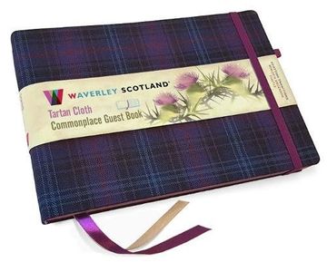 portada Guest Book - Kinloch Anderson Thistle Tartan Cloth: Waverley Scotland Genuine Tartan Commonplace Series (16Cm x 24Cm) (Waverley Scotland Tartan Cloth. Range 
