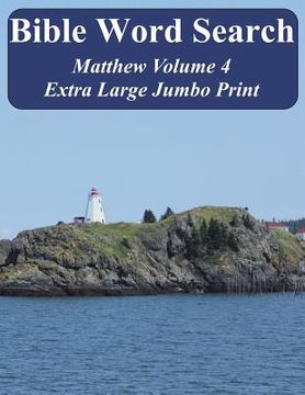 portada Bible Word Search Matthew Volume 4: King James Version Extra Large Jumbo Print (in English)
