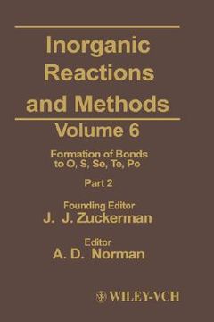 portada inorganic reactions and methods, formation of bonds to o, s, se, te, po (part 2) (in English)