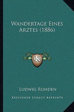 portada Wandertage Eines Arztes (1886) (en Alemán)