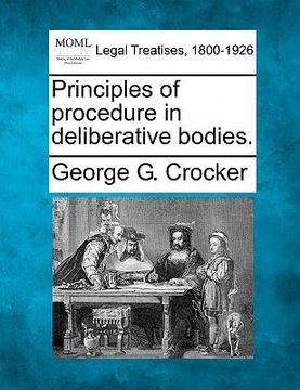 portada principles of procedure in deliberative bodies. (en Inglés)