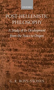 portada Post-Hellenistic Philosophy: A Study in its Development From the Stoics to Origen (en Inglés)