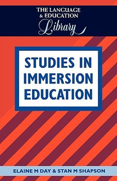 portada studies in immersion education (en Inglés)