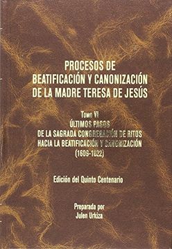 portada Procesos de Beatificación y Vanonización de la Madre Teresa de Jesús (in Spanish)