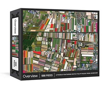portada Overview Puzzle: A 1000-Piece Jigsaw Featuring Dutch Tulip Fields From Overview: Jigsaw Puzzles for Adults 