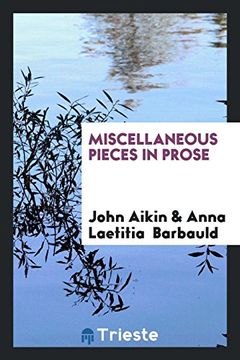 portada Miscellaneous Pieces in Prose (in English)