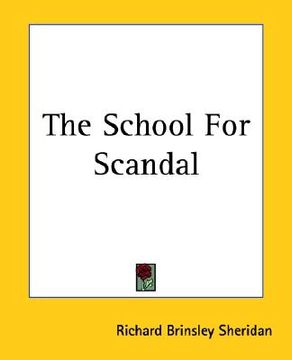 portada the school for scandal (en Inglés)