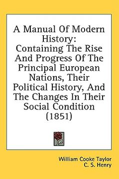 portada a manual of modern history: containing t