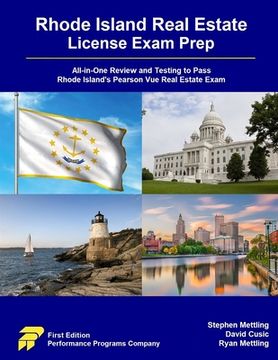 portada Rhode Island Real Estate License Exam Prep: All-in-One Review and Testing to Pass Rhode Island's Pearson Vue Real Estate Exam (en Inglés)
