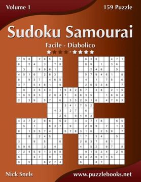 Libro Sudoku Samurai da Facile a Diabolico Volume 159