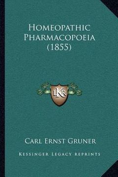 portada homeopathic pharmacopoeia (1855) (en Inglés)