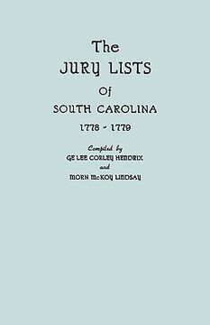 portada the jury lists of south carolina, 1778-1779 (en Inglés)