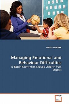 portada managing emotional and behaviour difficulties (en Inglés)