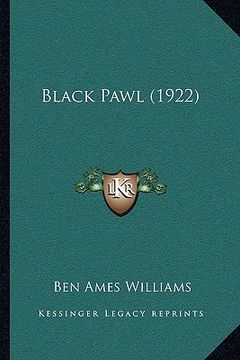 portada black pawl (1922) (en Inglés)