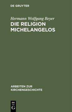 portada Die Religion Michelangelos (in German)