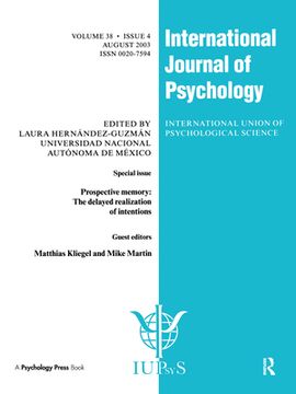 portada Prospective Memory: The Delayed Realization of Intentions: A Special Issue of the International Journal of Psychology (in English)