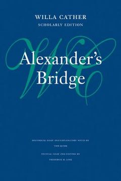 portada alexander's bridge (in English)