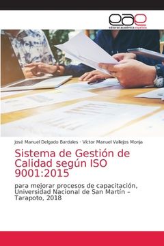 portada Sistema de Gestión de Calidad Según iso 9001: 2015: Para Mejorar Procesos de Capacitación, Universidad Nacional de san Martín – Tarapoto, 2018