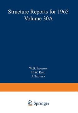 portada Structure Reports for 1965, Volume 30a (en Inglés)