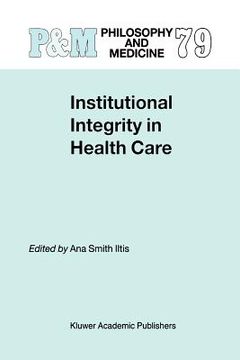 portada institutional integrity in health care