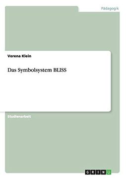 portada Das Symbolsystem Bliss (en Alemán)