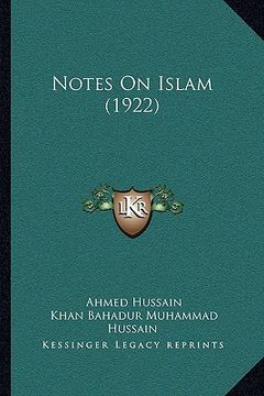 portada notes on islam (1922)