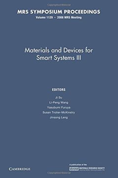 portada Materials and Devices for Smart Systems Iii: Volume 1129 (Mrs Proceedings) 