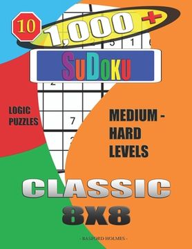 portada 1,000 + Sudoku Classic 8x8: Logic puzzles medium - hard levels (en Inglés)