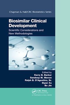 portada Biosimilar Clinical Development: Scientific Considerations and new Methodologies (Chapman & Hall 