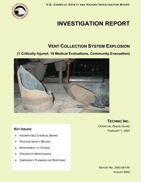 portada Investigation Report: Vent Collection System Explosion (en Inglés)