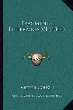 portada fragments litteraires v1 (1844) (en Inglés)