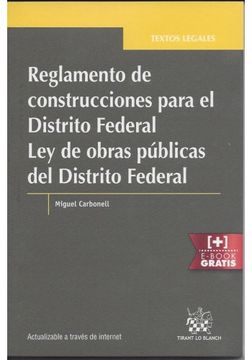 portada REGLAMENTO DE CONSTRUCCIONES PARA EL DISTRITO FEDERAL