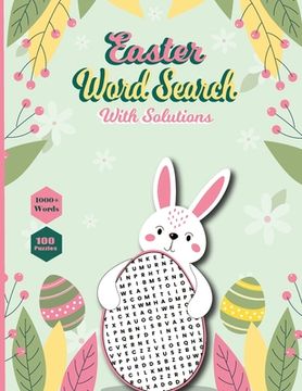 portada Easter Word Search With Solutions: Word Search Puzzle Book for Easter Holiday, Word Search Puzzle Books for Adults, Activity Book for Adults (en Inglés)