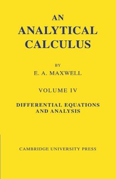portada An Analytical Calculus: For School and University: V. 4 (en Inglés)
