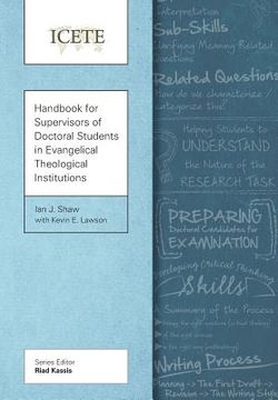 portada Handbook for Supervisors of Doctoral Students in Evangelical Theological Institutions