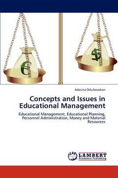 portada concepts and issues in educational management (en Inglés)