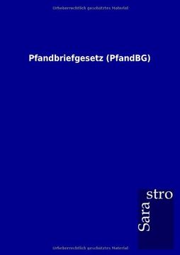 portada Pfandbriefgesetz (PfandBG)