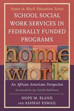 portada school social work services in federally funded programs: an african american perspective (en Inglés)