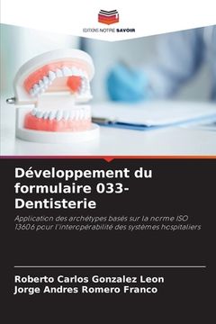 portada Développement du formulaire 033-Dentisterie (en Francés)
