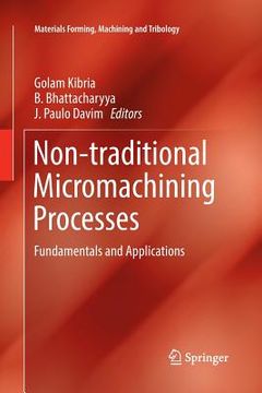 portada Non-Traditional Micromachining Processes: Fundamentals and Applications (en Inglés)